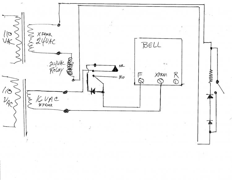 Doorbell Wiring Diagram Diode Gambarin.us Backup Gambar
