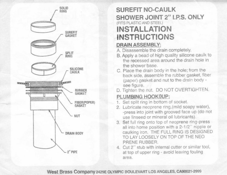 Image Result For Sioux Chief Shower Drain Installation Image Result For Sioux Chief Shower Drain Installation