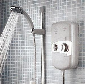 MIRA VIGOUR POWER SHOWER MANUAL WHITE AMP; CHROME | MIRA 1