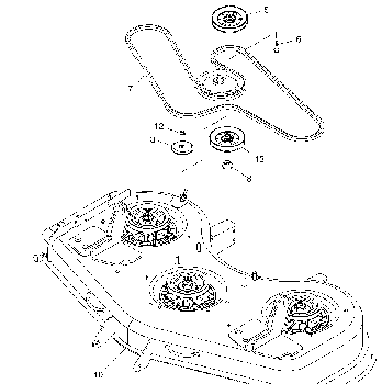 Lawn Mower Equipment on Belt Diagram For John Deere 54in Deck Mower   Ask Me Help Desk