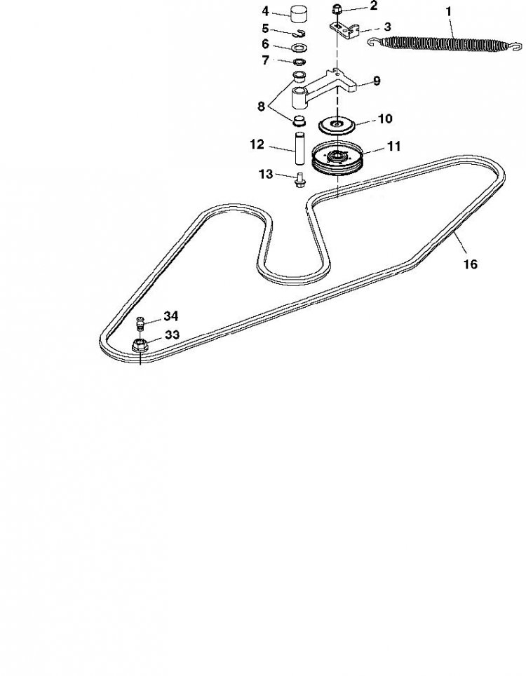 Diagram To Install Belt On John Deere 54 Deck Mower