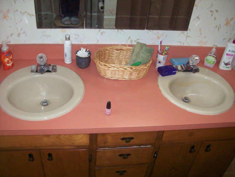 double sink slow drain bathroom