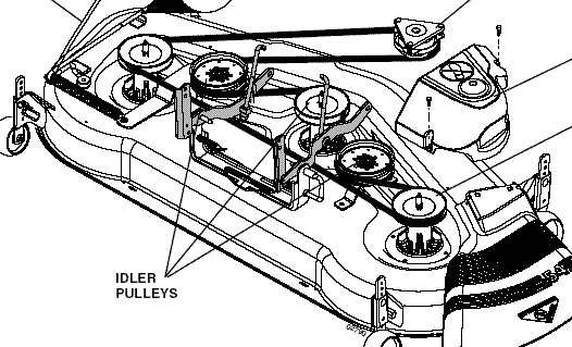 How to replace belt on a sears 54 in riding mower