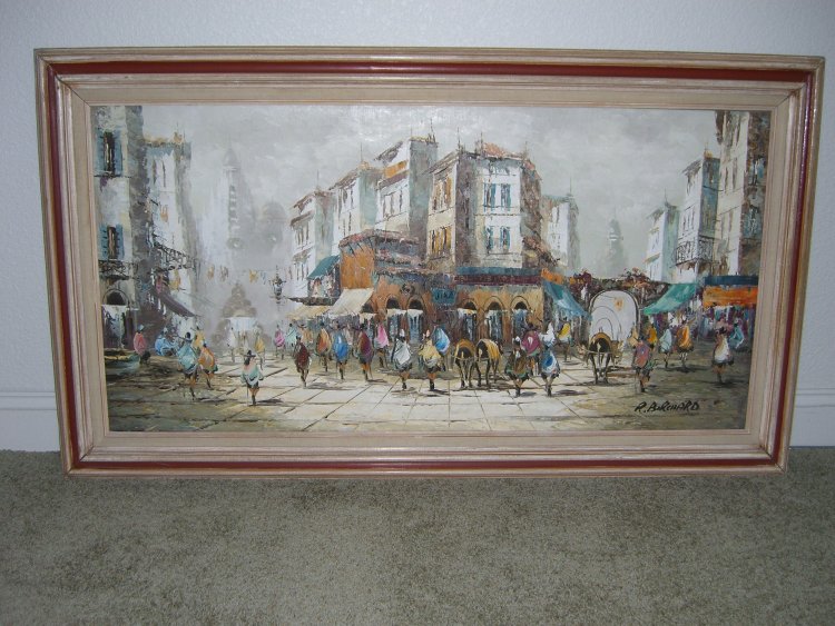 Artist Signature Unknown Oil Painting