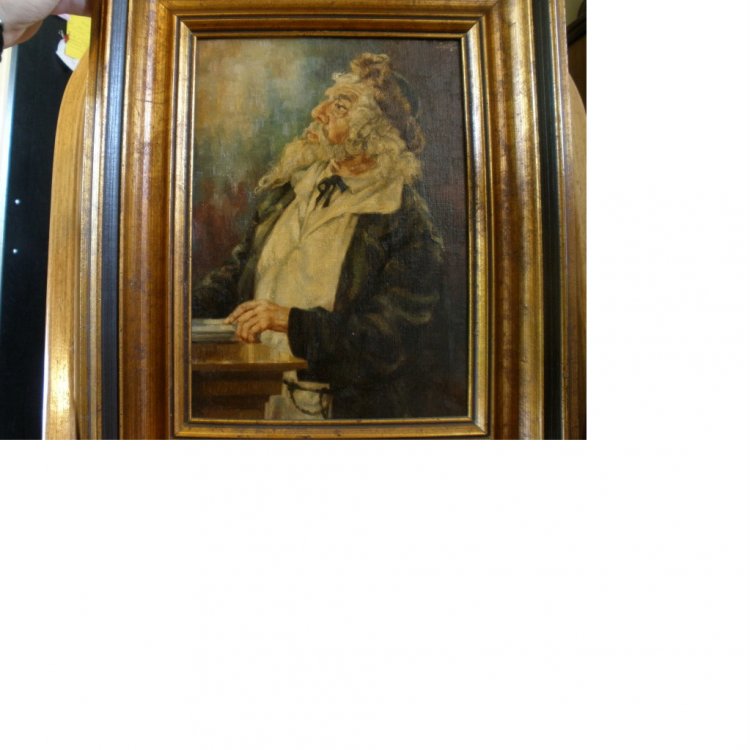 Identify Painting Name and Artist Oil Painting Rabbi