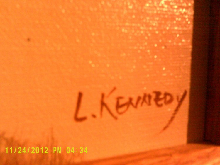 I have an oil painting signed L Kennedy; who is this artist?