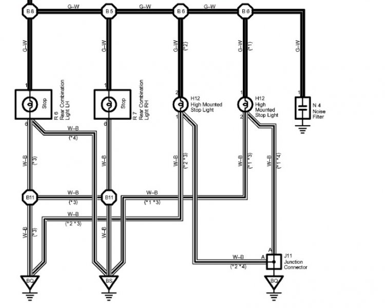 2005 toyota camry brake light