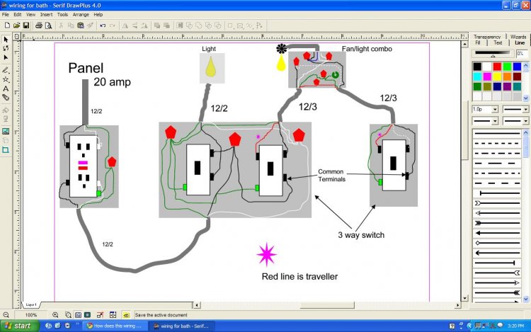 Wiring Diagram Of Bathroom / switch - Bathroom Wiring - Existing light