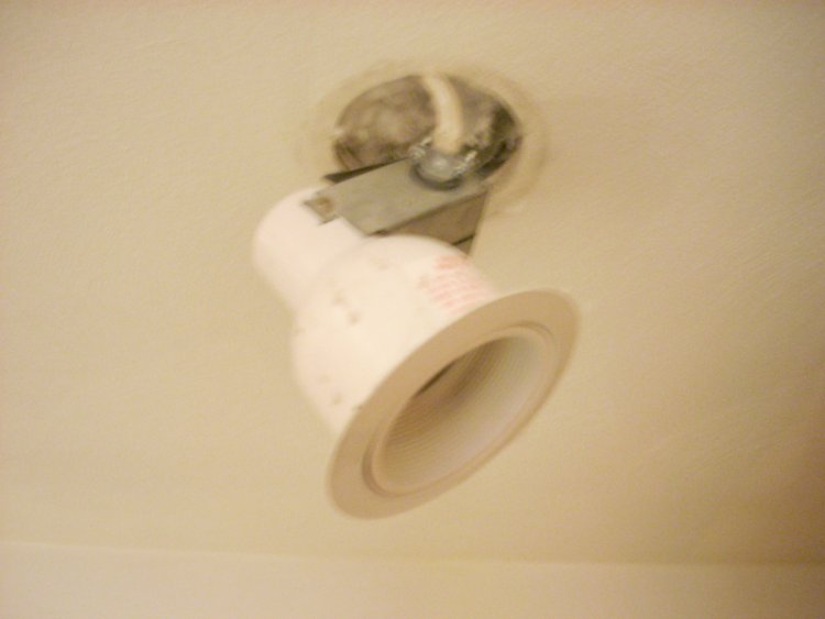 How do we fix our problem with recessed lights falling out of ceiling?