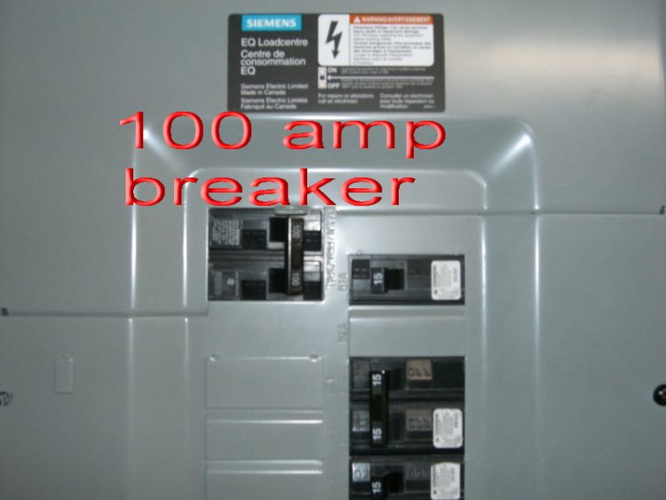 Attached garage sub panel wire type and size