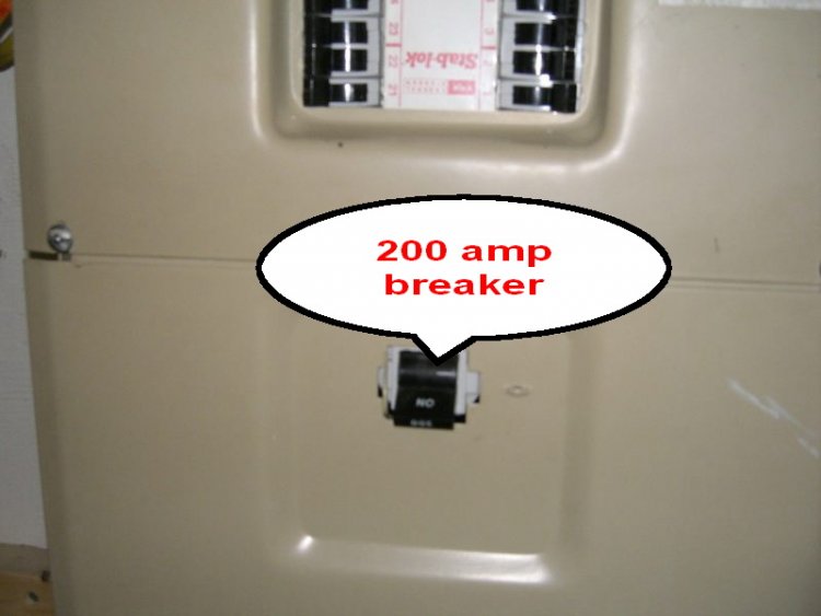 Attached garage sub panel wire type and size