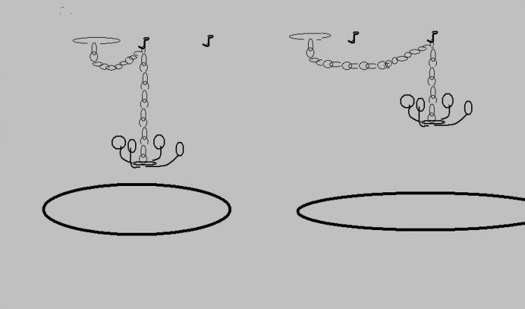Swaging A Light Fixture Lighting Designs Converting A Stationary Chandelier To Track Light Swaged Pole