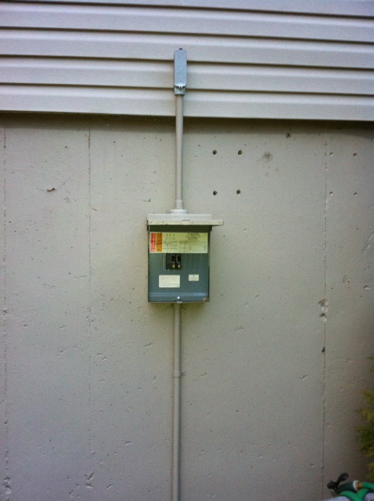 Installing an outdoor outlet on a new circuit