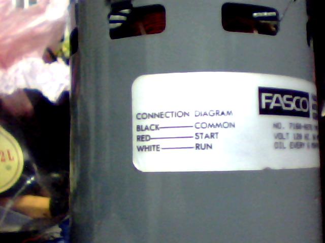 Please help wiring 3 wire ac fasco motor