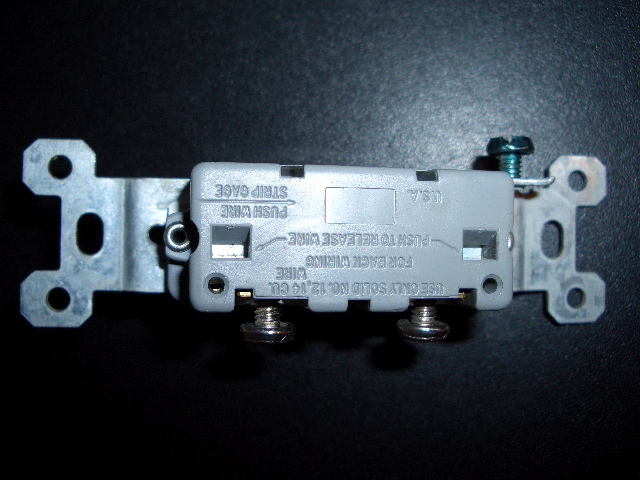Installing bathroom vanity dimmer switch (PICS)