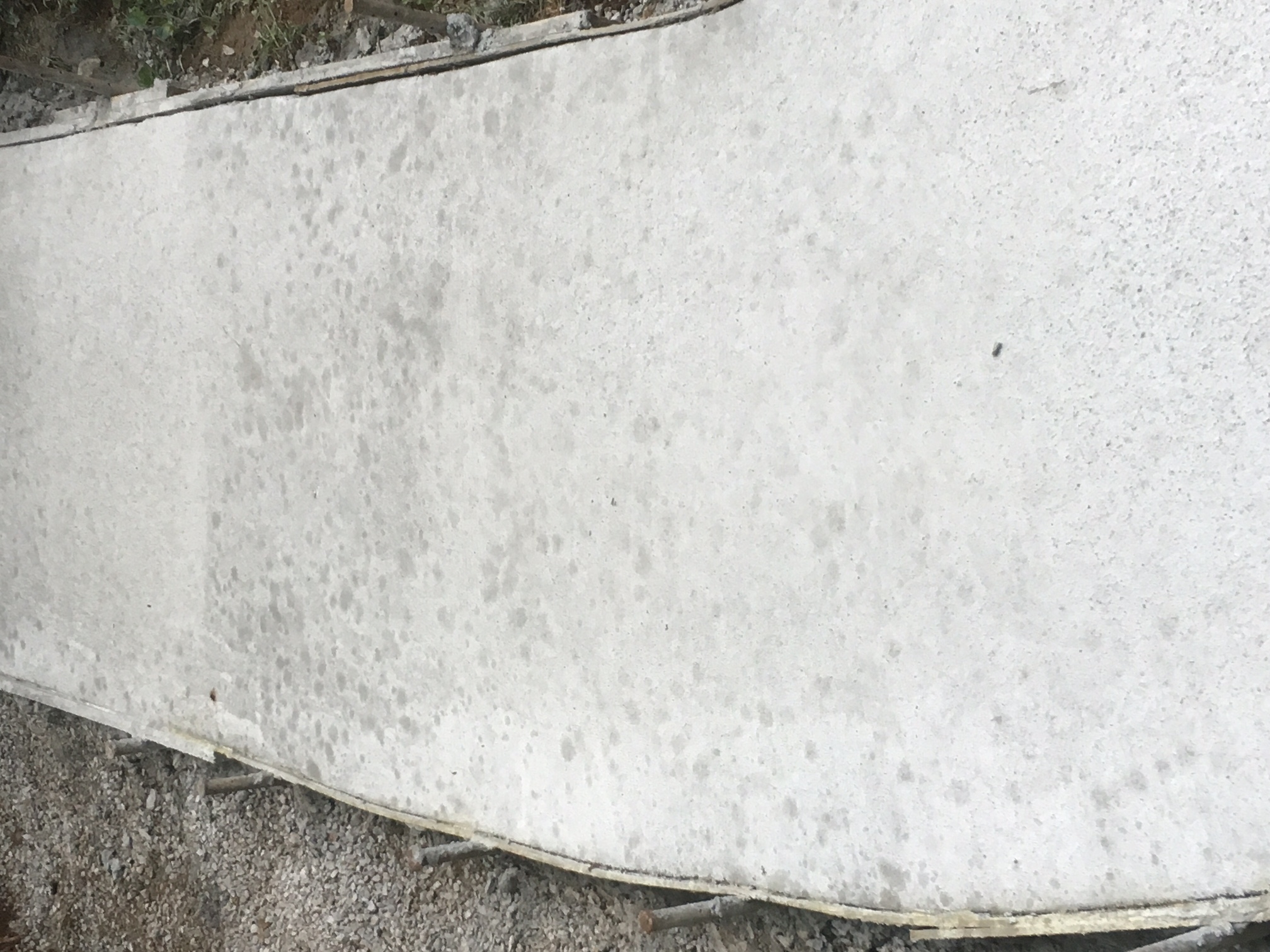 Rains effect on New Concrete Sidewalks