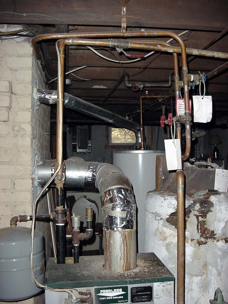Water Dripping Into Oil Furnace