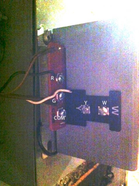 Wiring a Honeywell RTH2310 Thermostat