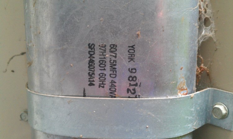 Lennox HS29-048-1P condenser fan motor replacement air compressor dual capacitor wiring 