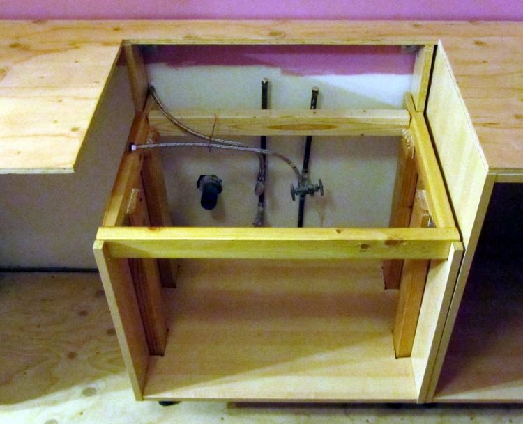 Farmhouse sink flush mount