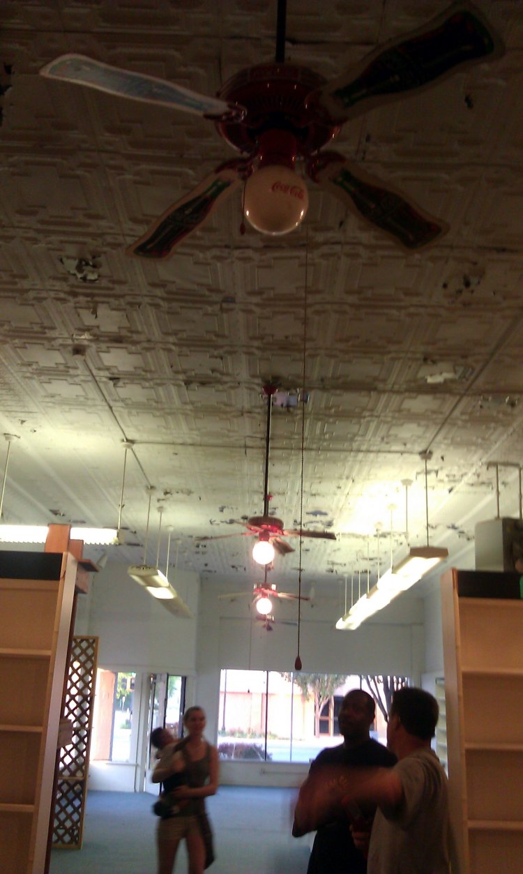 Antique coca cola ceiling fans