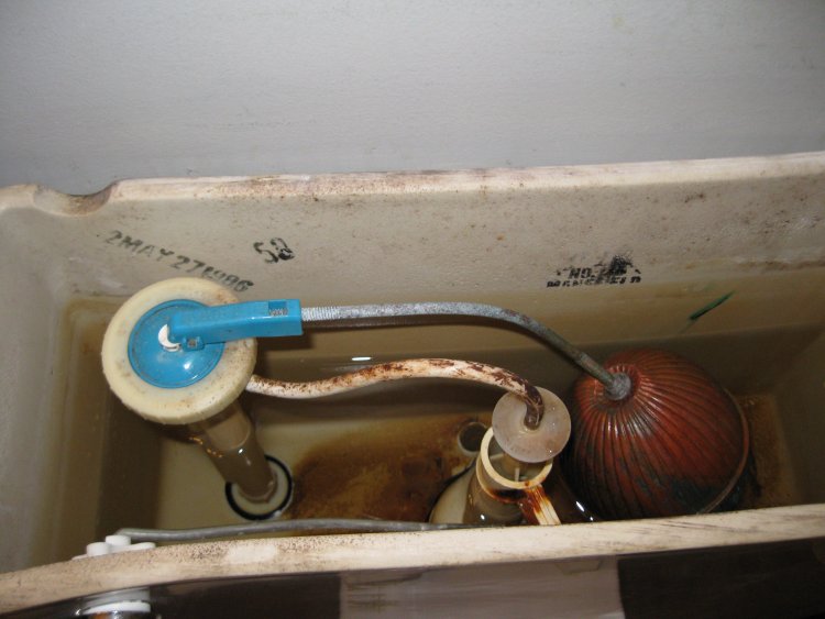 Pipe noise following toilet flush