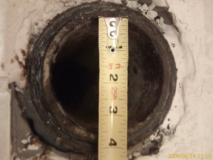 3.5" twist and set plastic flange for cast iron pipe