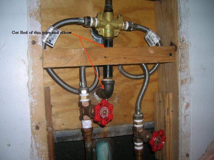 Low water pressure at tub