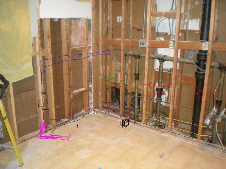 Moving a kitchen sink