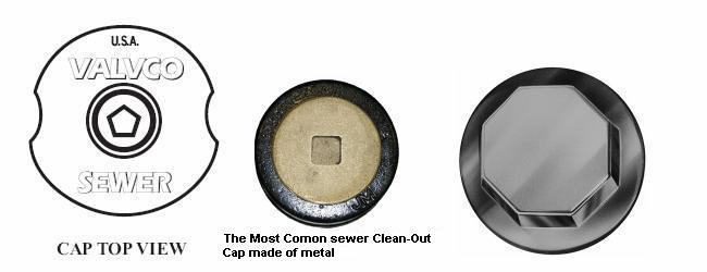 Sewer cleanout cover damaged