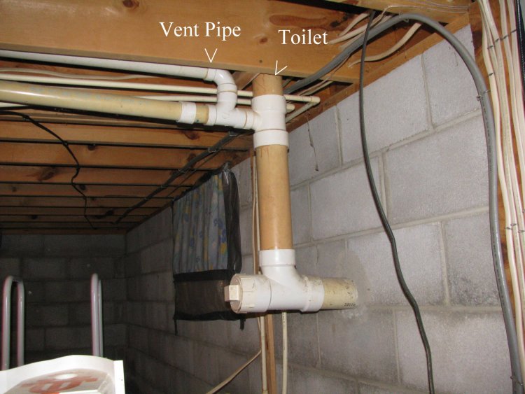 No Lavatory Vent pipe in Attic