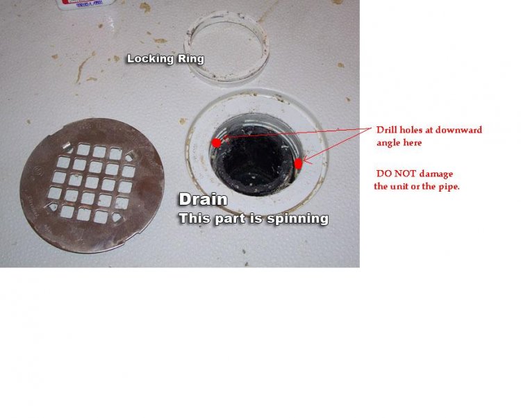 Removing Compression Nut Of Shower Drain Attached Images