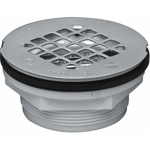 No caulk shower drain installation