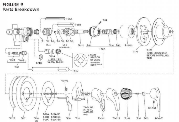 Replace symmons spindle