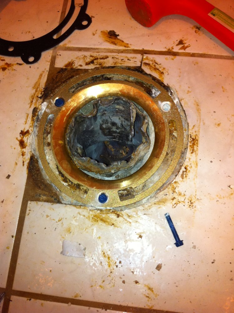 Lead Sleeve Constriction, NonLevel, Broken Flange