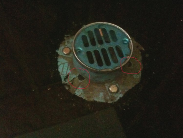 Tile shower weep holes