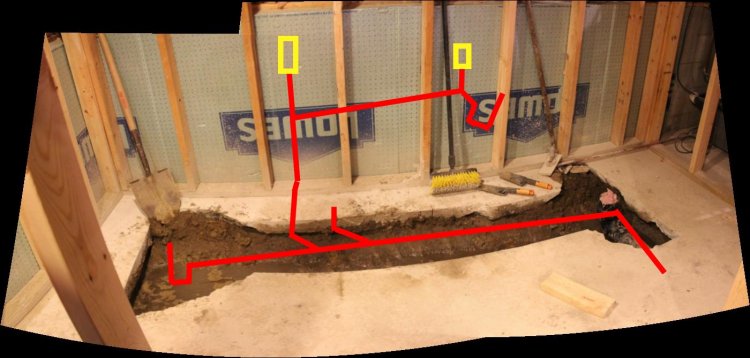 Basement bathroom plumbing venting help needed Images Frompo