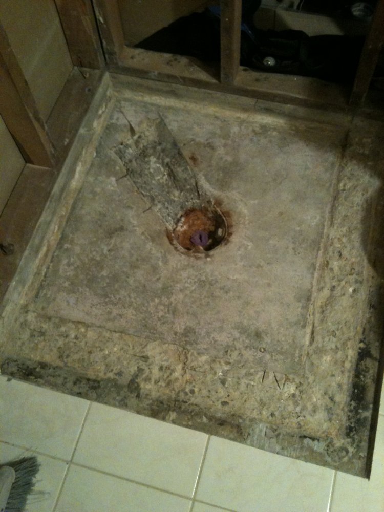 How to join a cast iron roughin drain to shower drain?