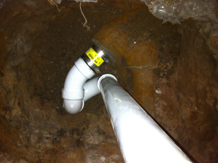 Relocating a shower drain 6" in slab Page 2