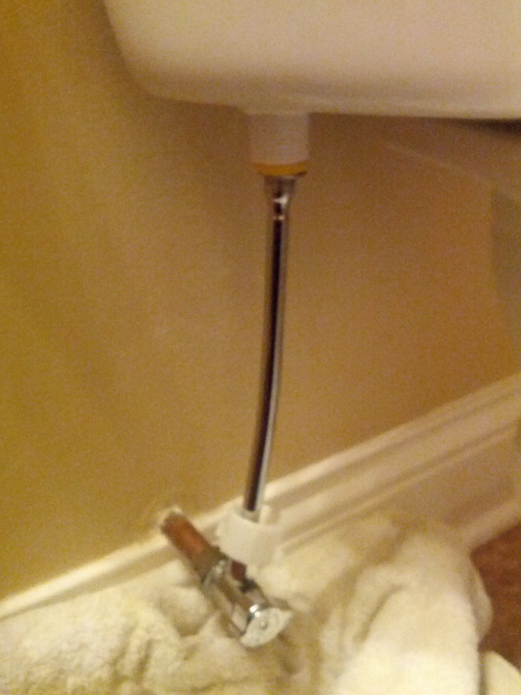 Rigid Water Supply Line Leaking