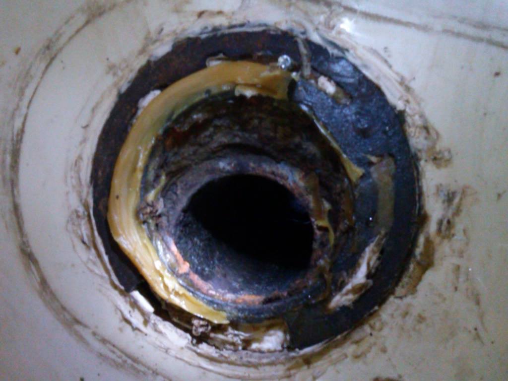 Toilet Flange broken and rusted out