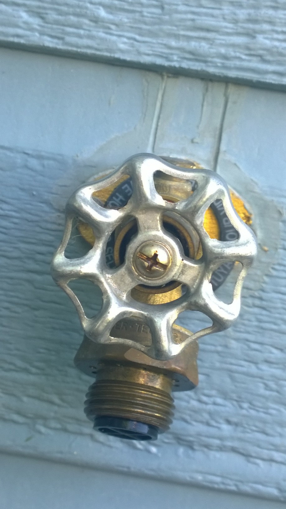 How to remove a vacuum breaker with no set screw from a hose bibb.