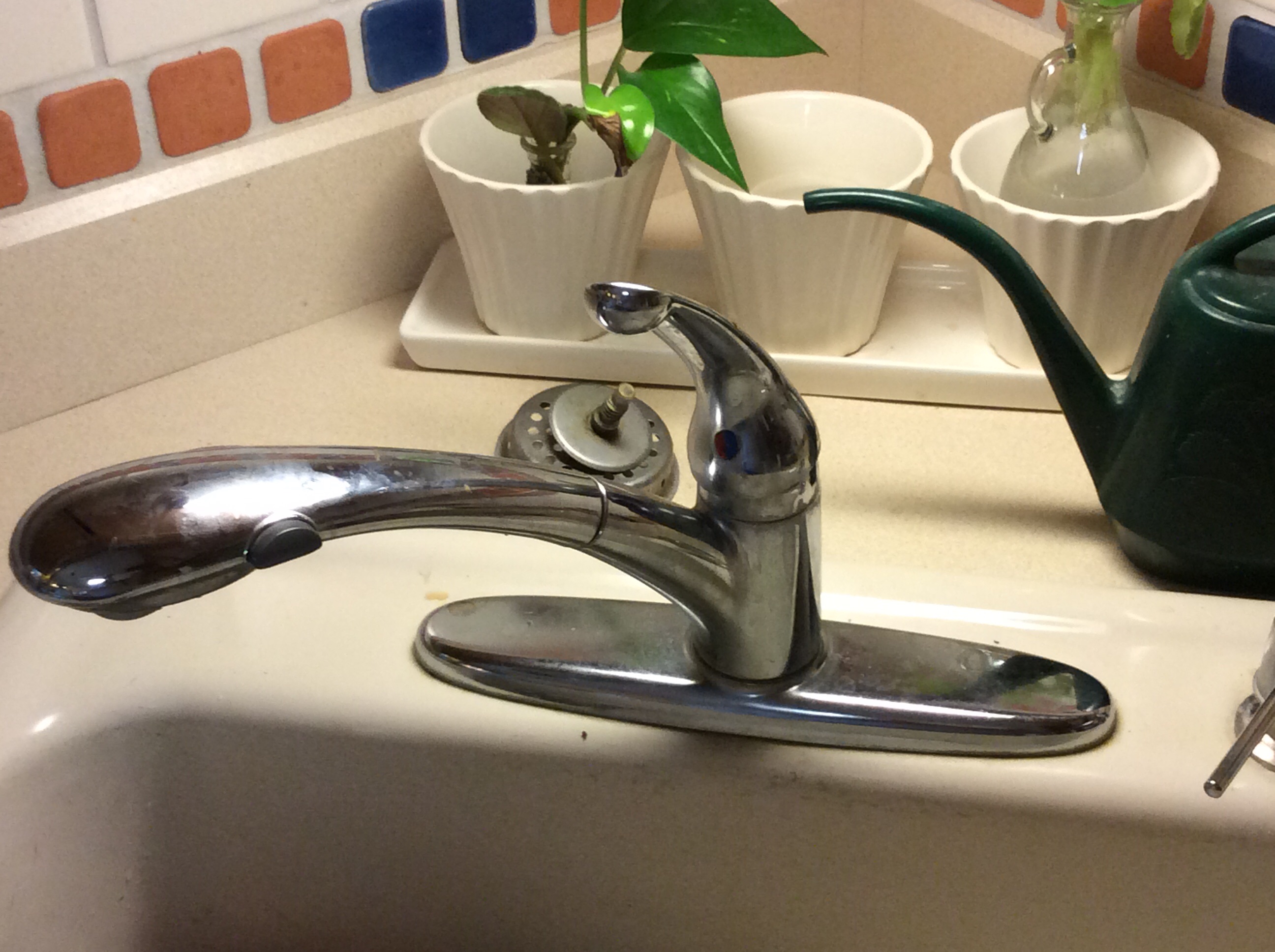 Delta faucet neck stiff
