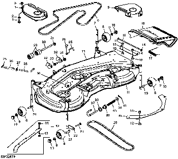 John Deere 54 Mower Deck Diagram