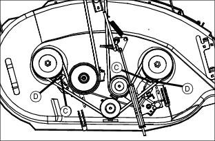 LT155 deck belt image cub cadet 1515 parts diagram 