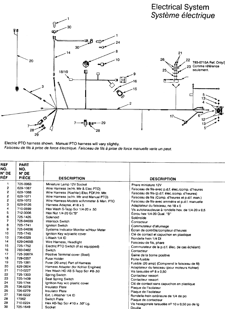 Mtd ignition wiring