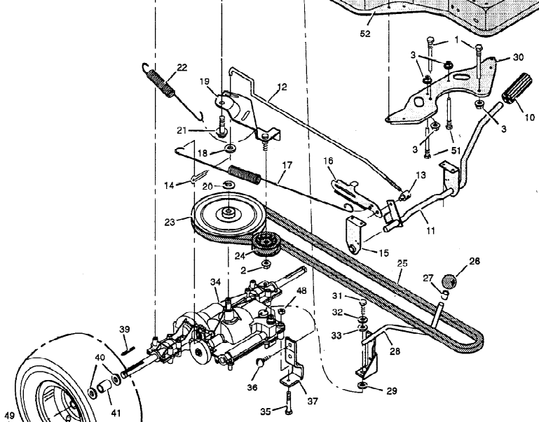 diagram on how to install spring extension model 40703x60d