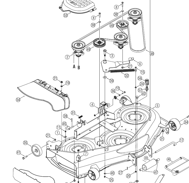 Deck Belt Diagram Yard